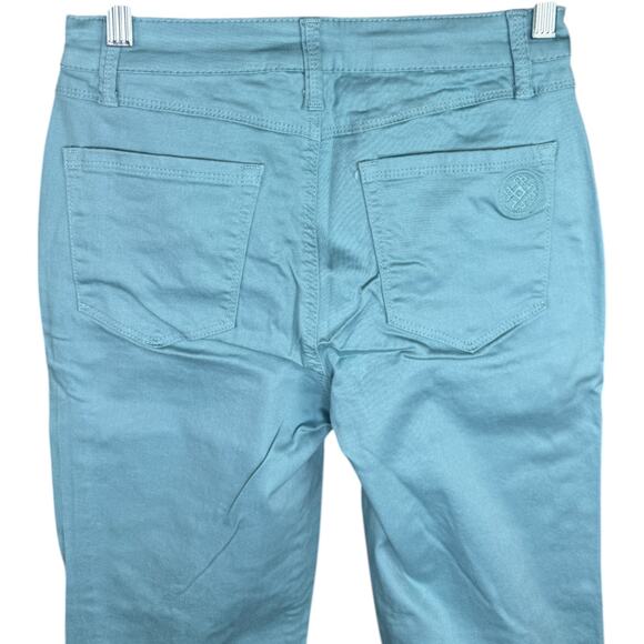 Laurie Felt Wave Crop Straight Jeans Dusty Blue Sz 6 NWT Cotton Blend Stretch - Picture 6 of 13